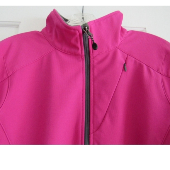 LL Bean Womens Fleece Lined Jacket Hot Pink Zipper Polyester & Spandex Sz S Reg - Picture 7 of 16